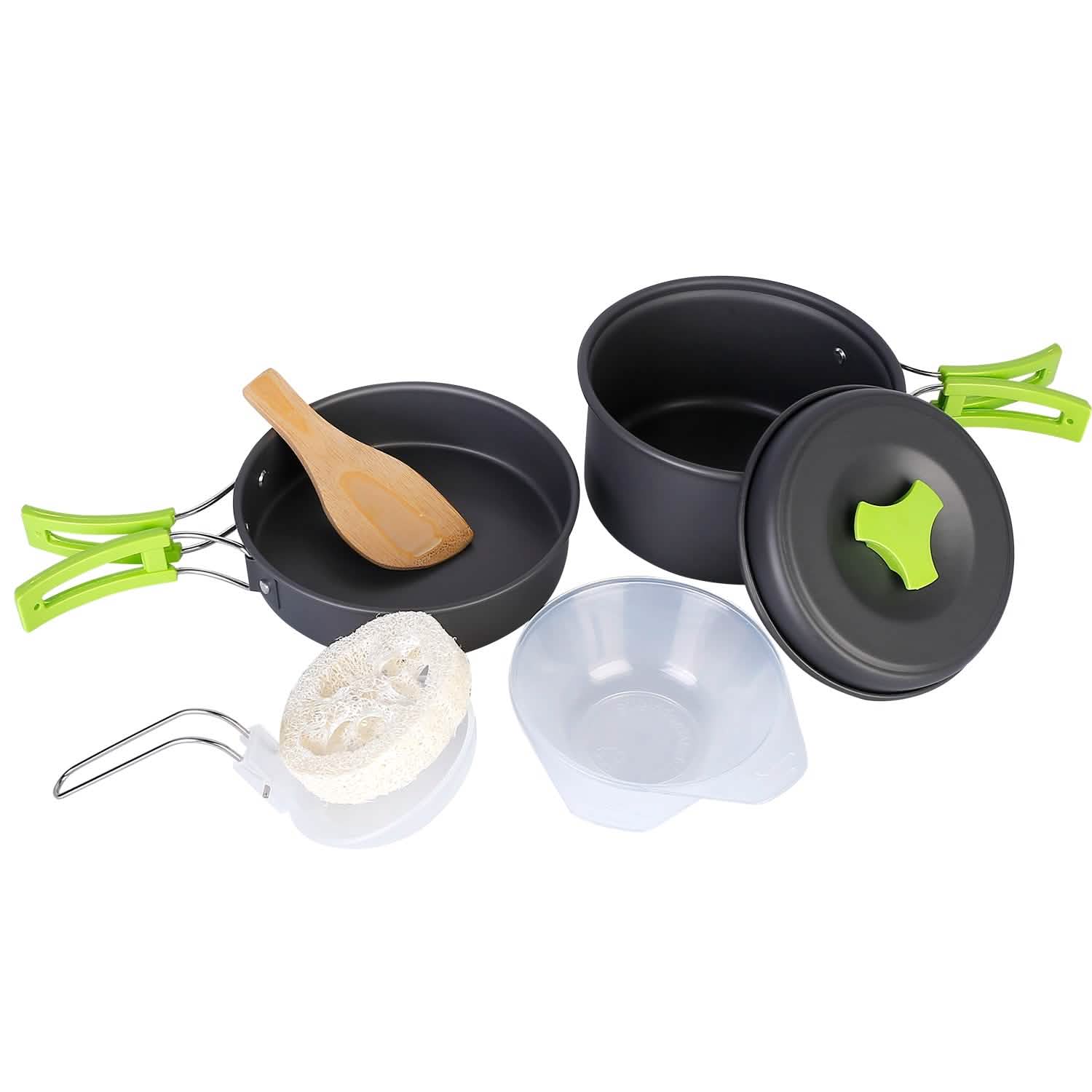 9-Piece: Camping Cookware Set Sports & Outdoors - DailySale
