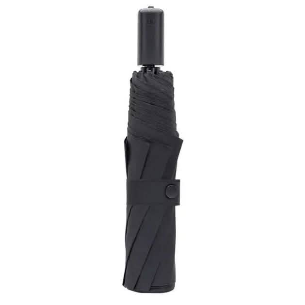 90 Fun Portable UPF40+ Waterproof Three Folding Umbrella Sports & Outdoors Black - DailySale