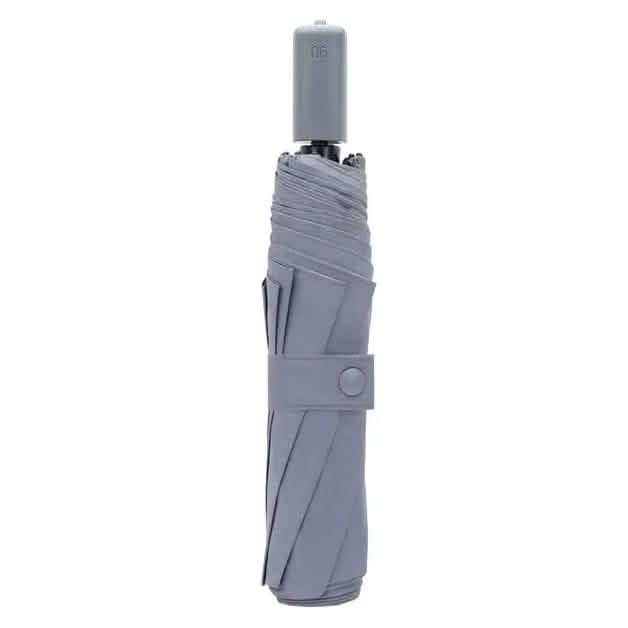 90 Fun Portable UPF40+ Waterproof Three Folding Umbrella Sports & Outdoors Gray - DailySale
