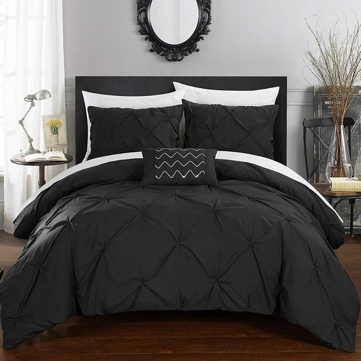 Armi Pinch-Pleated Microfiber Duvet Cover Set - DailySale, Inc