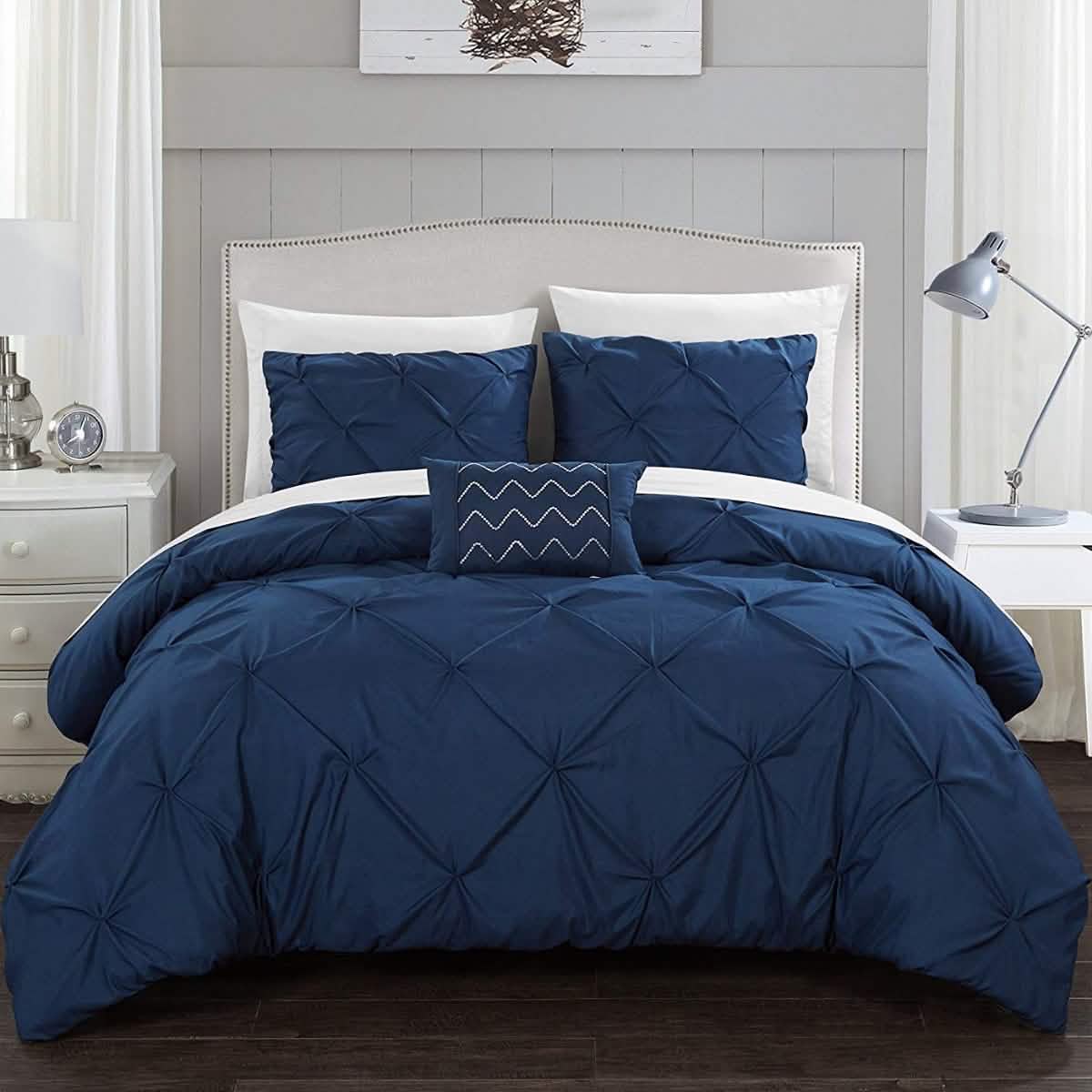 Armi Pinch-Pleated Microfiber Duvet Cover Set - DailySale, Inc