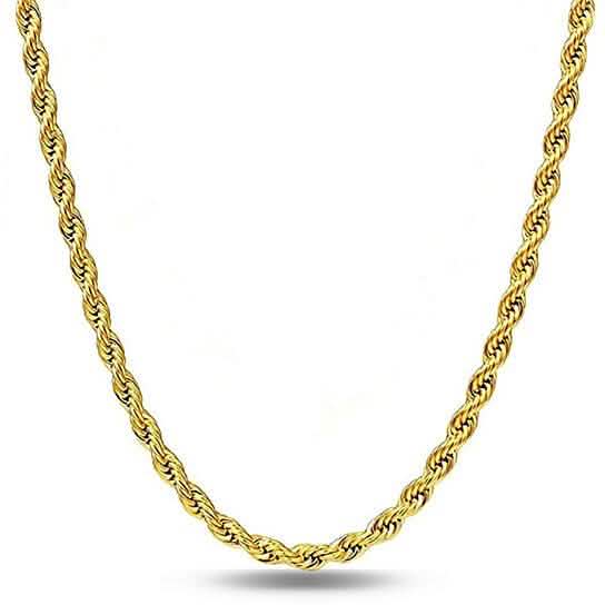 .925 Sterling Silver 1.5MM Diamond Cut Rope Chain Necklace Necklaces - DailySale