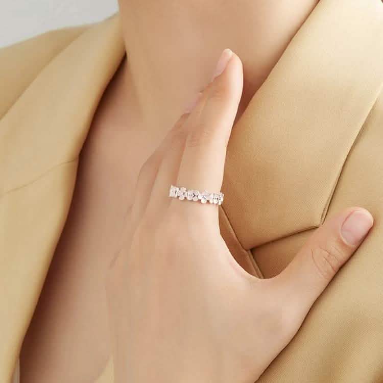 925 Sterling Silver Women Ring Romantic Plum Ring Rings - DailySale