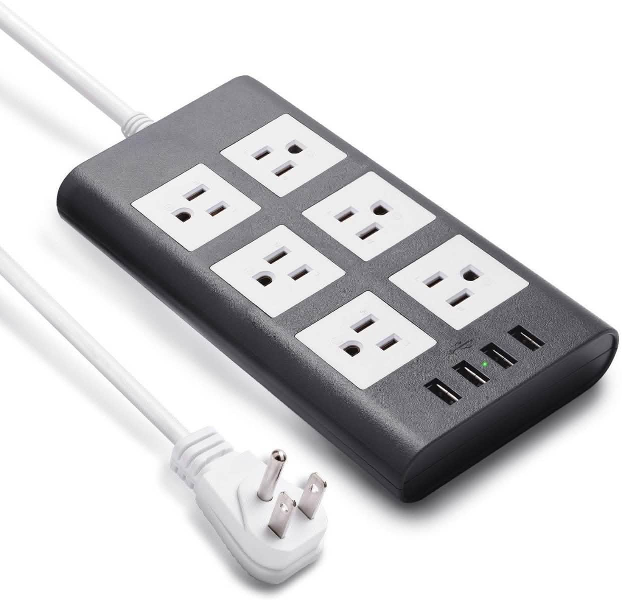 9.8ft USB Power Strip Surge Protector Gadgets & Accessories - DailySale