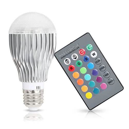 9W LED Light Bulb E27 RGB Lamp Lighting & Decor - DailySale