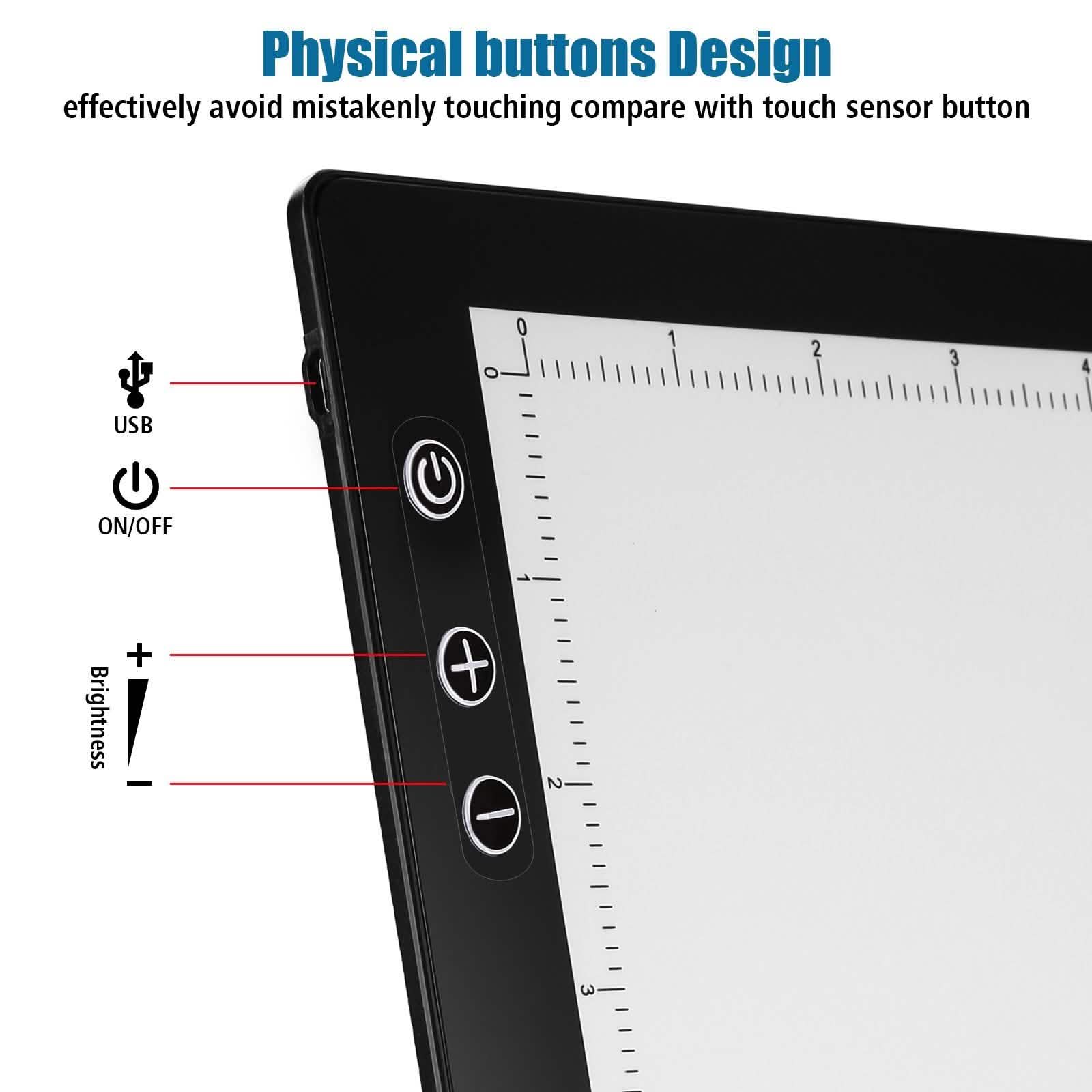 A3 Light Pad A3 LED Tracing Pad Ultra-Thin Drawing Pad Adjustable Brightness Art & Craft Supplies - DailySale