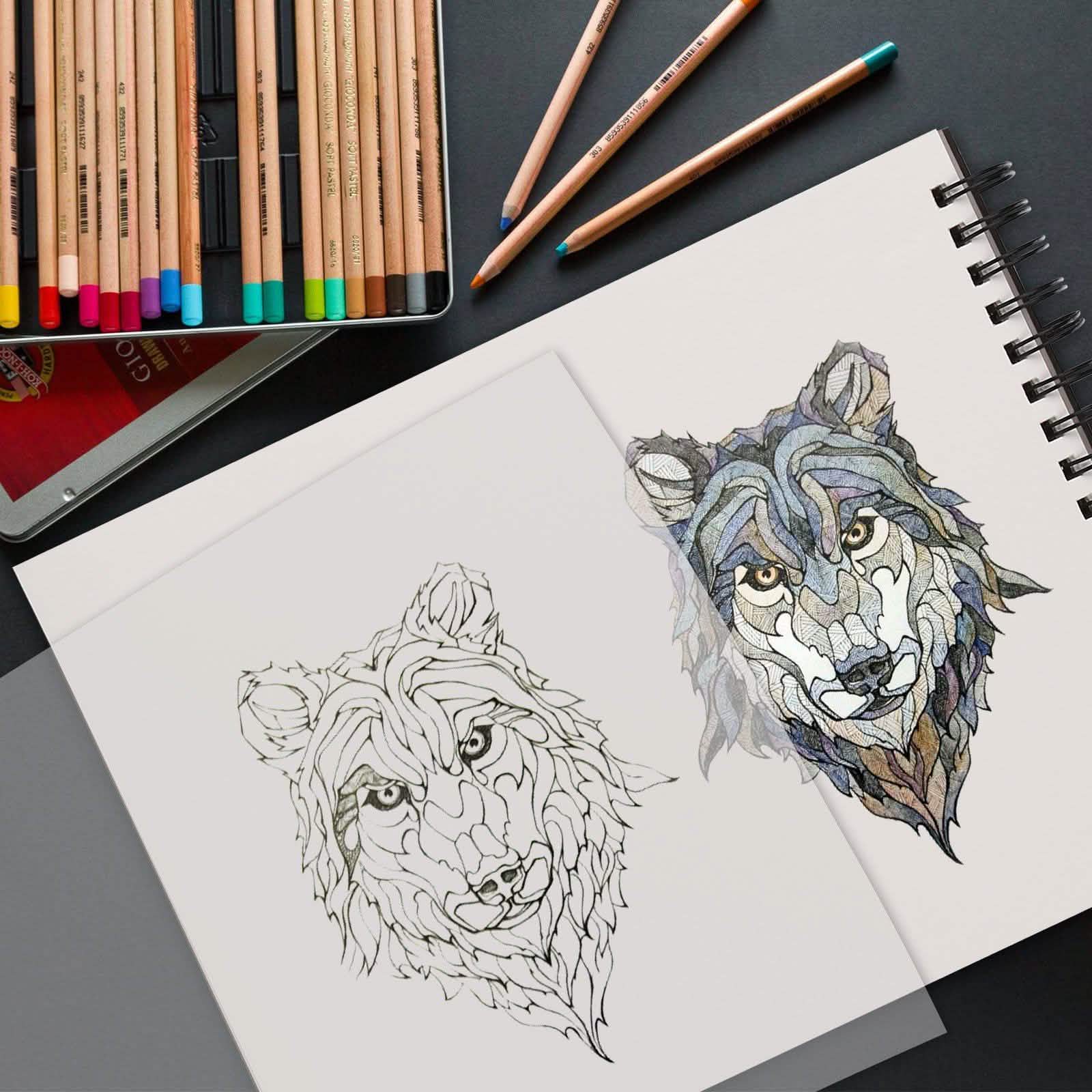 A4 Size 250 Sheets Translucent Vellum Paper for Tracing Sketching Drawing Animation Art & Craft Supplies - DailySale