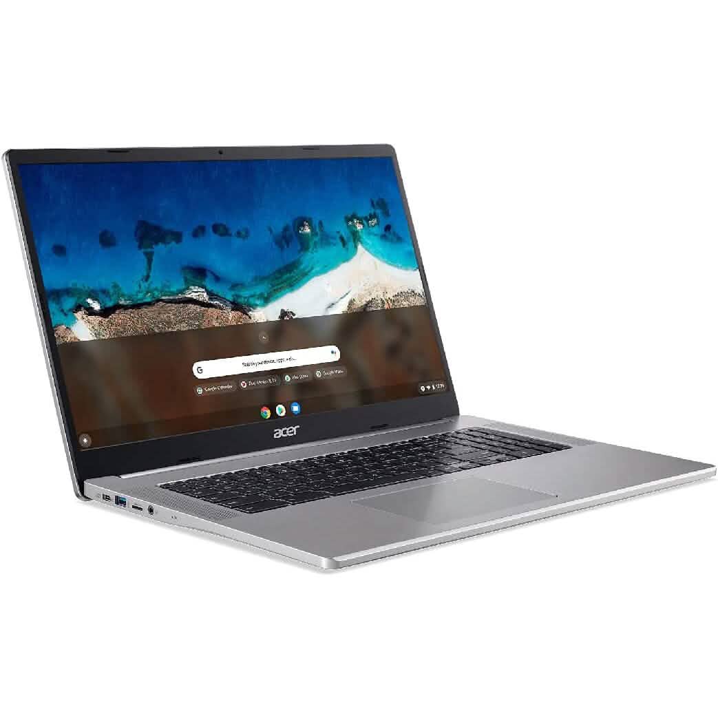 Acer 317 Chromebook - 17.3" Intel Celeron N4500 1.1GHz 4GB RAM 64GB ChromeOS (Refurbished) Laptops - DailySale