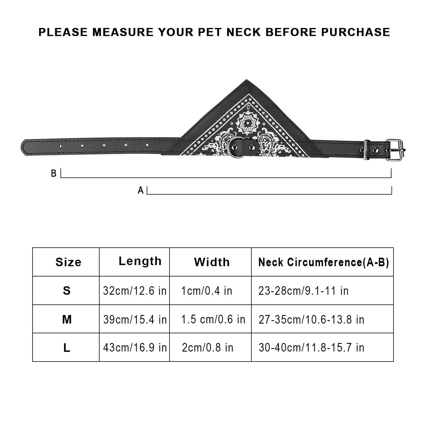 Adjustable Bandana Leather Pet Collar Pet Supplies - DailySale