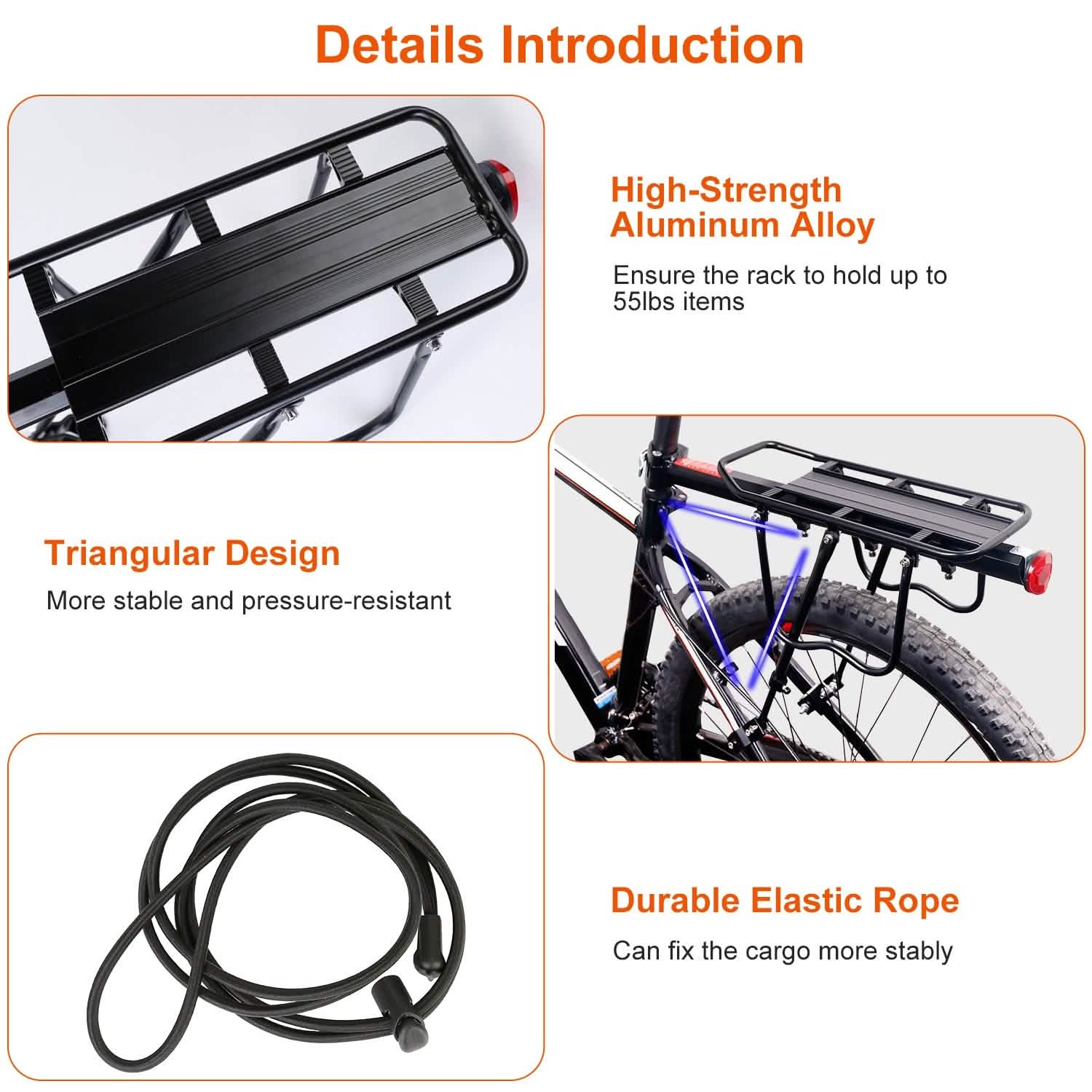 Adjustable Bike Cargo Rack Sports & Outdoors - DailySale