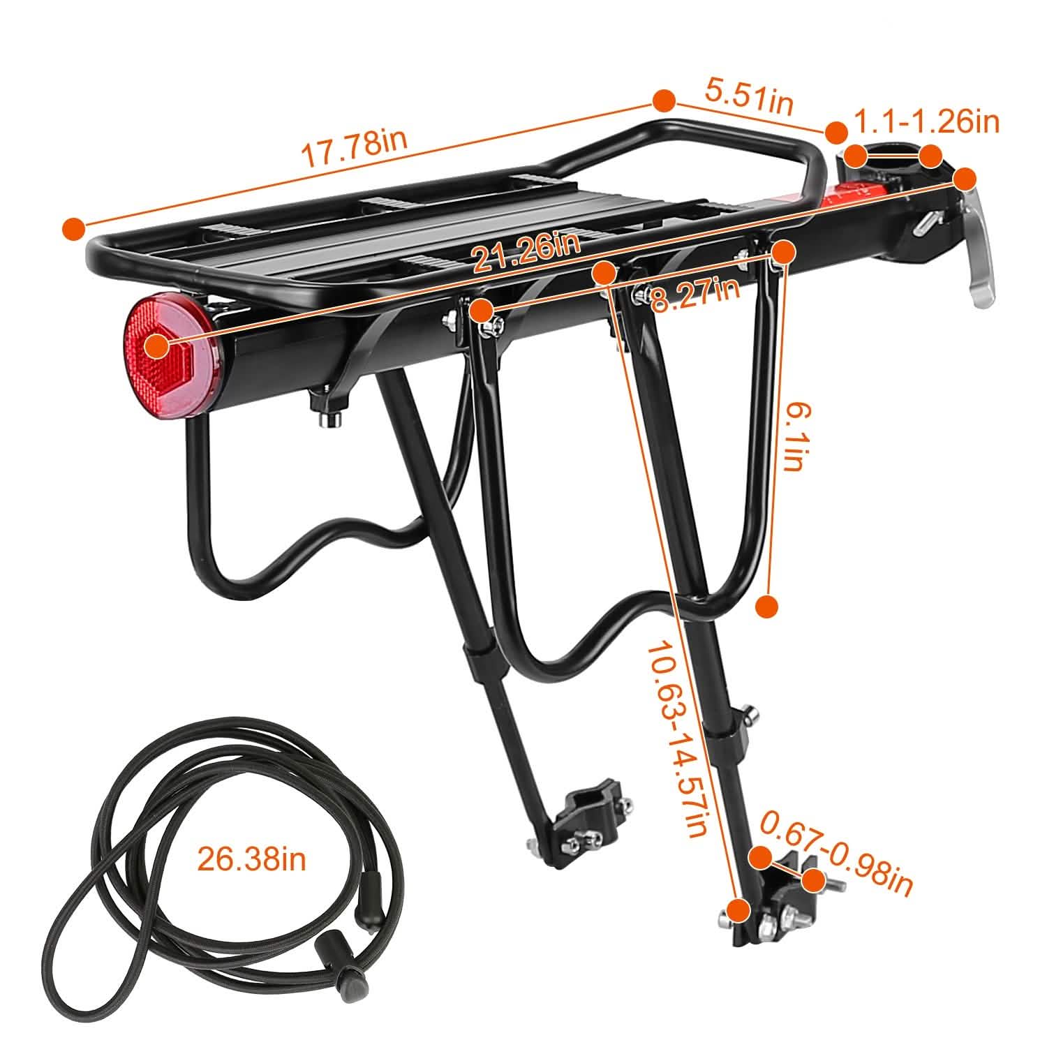 Adjustable Bike Cargo Rack Sports & Outdoors - DailySale