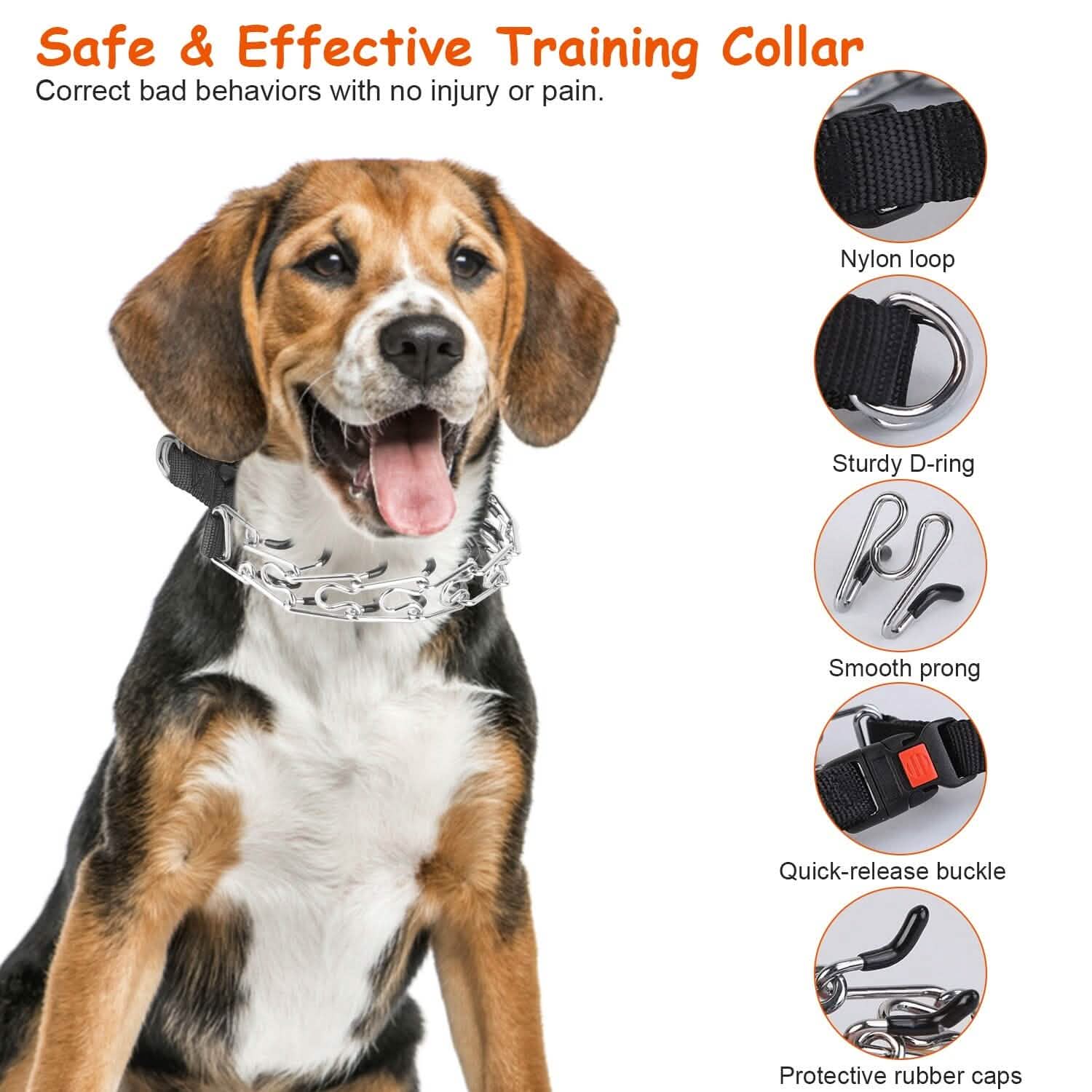 Adjustable Dog Choke Collar Training Chain Pet Supplies - DailySale