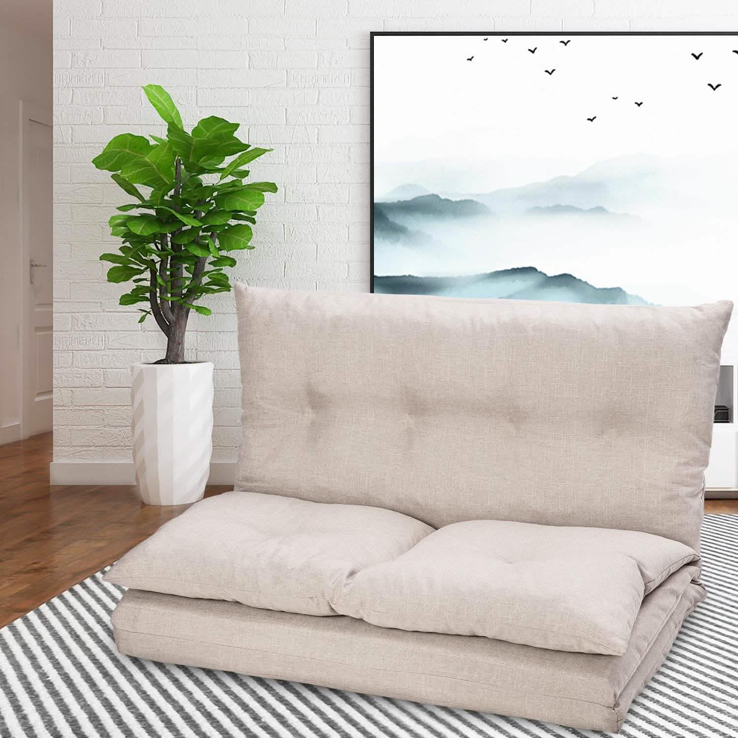 Adjustable Fabric Folding Chaise Lounge Sofa Floor Couch and Sofa Furniture & Decor - DailySale