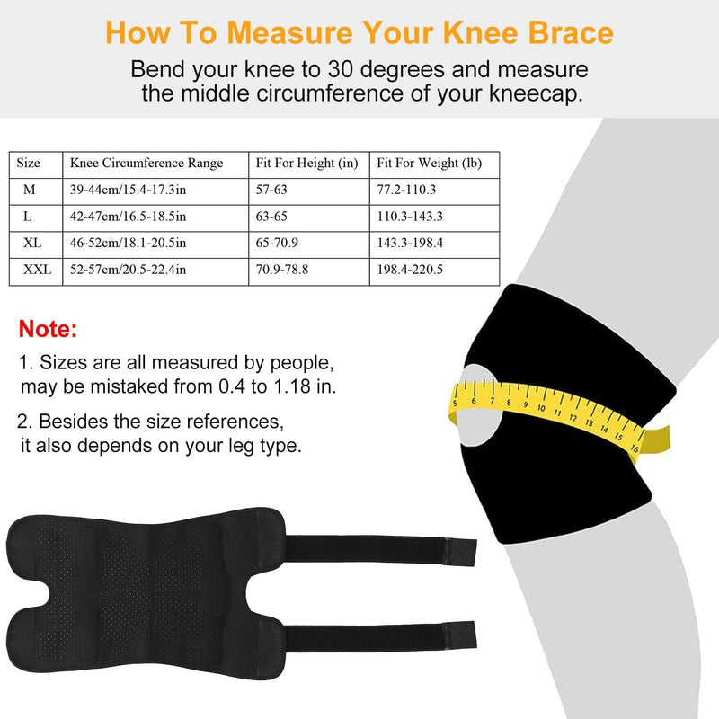 Adjustable Open Patella Compression Knee Brace Wellness - DailySale