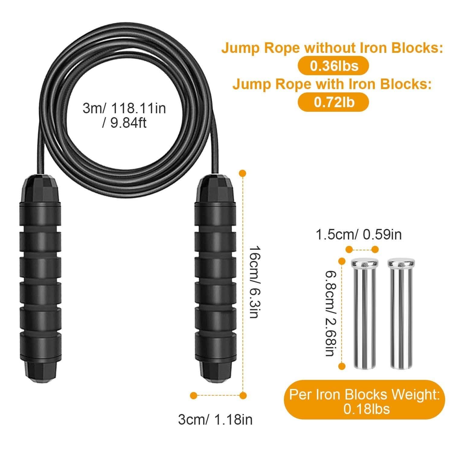 Adjustable Steel Wire Jumping Ropes Fitness - DailySale