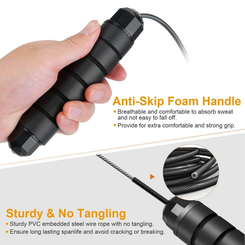 Adjustable Steel Wire Jumping Ropes Fitness - DailySale