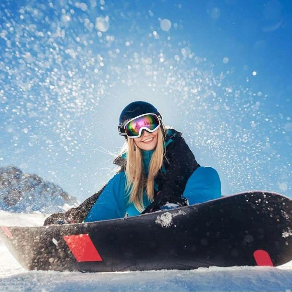 Adult Winter Ski Goggles Double Lens Eyewear Sunglasses Sports & Outdoors - DailySale