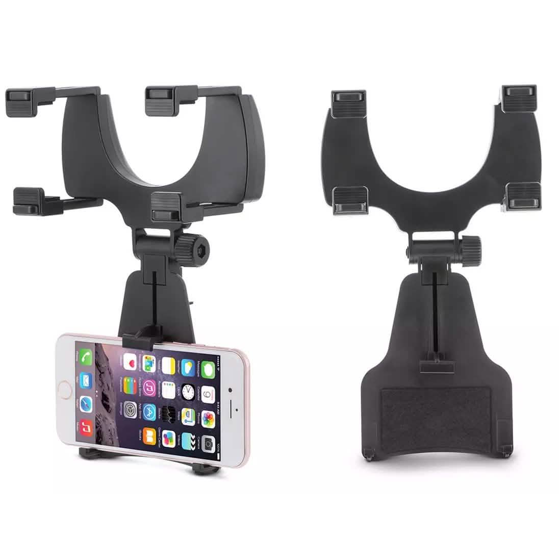 Aduro Grip-Clip Universal Rearview Mirror Phone Mount Automotive - DailySale