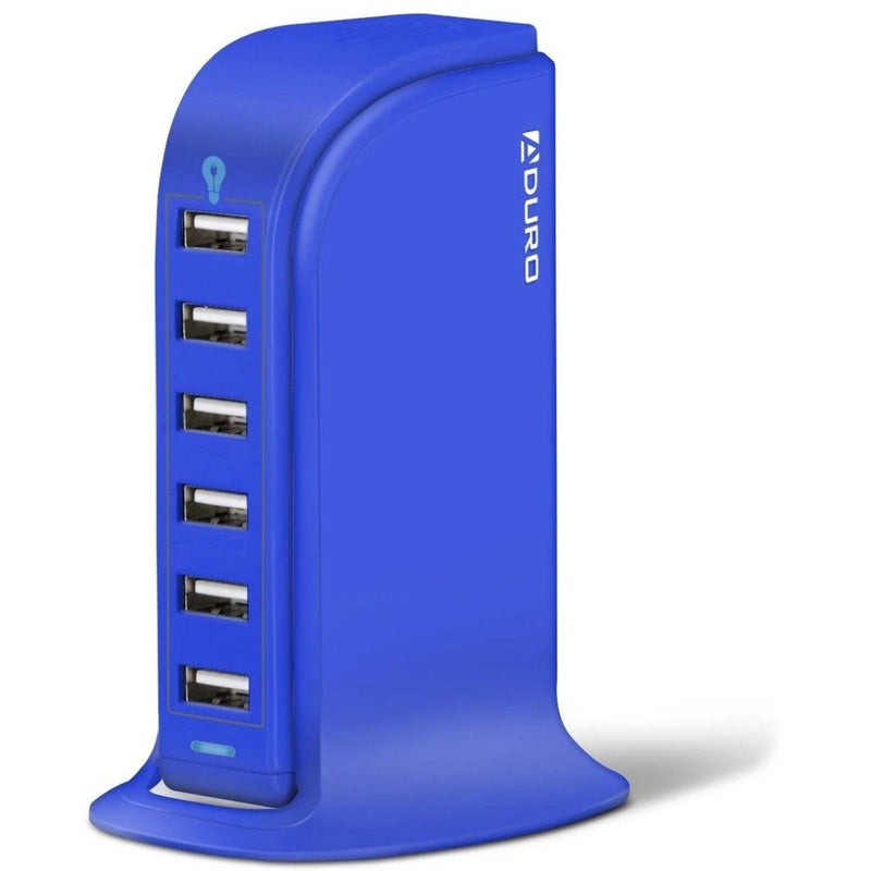 Aduro Powerup 6 Port USB Home Charging Station Gadgets & Accessories Blue - DailySale