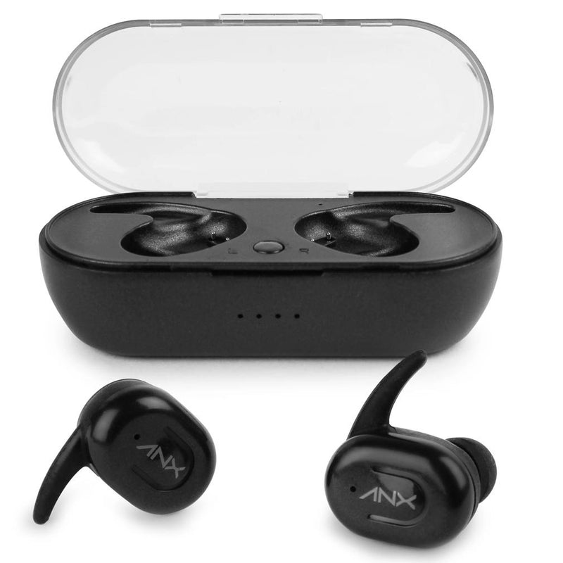 Black Aduro Sync-Buds True Wireless Earbud set with Charging Case
