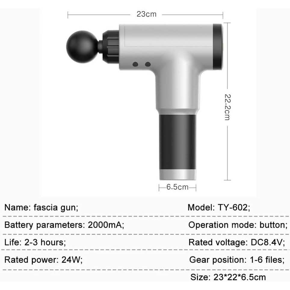 Advanced Hand Held Deep Tissue Muscle Massage Gun Wellness - DailySale