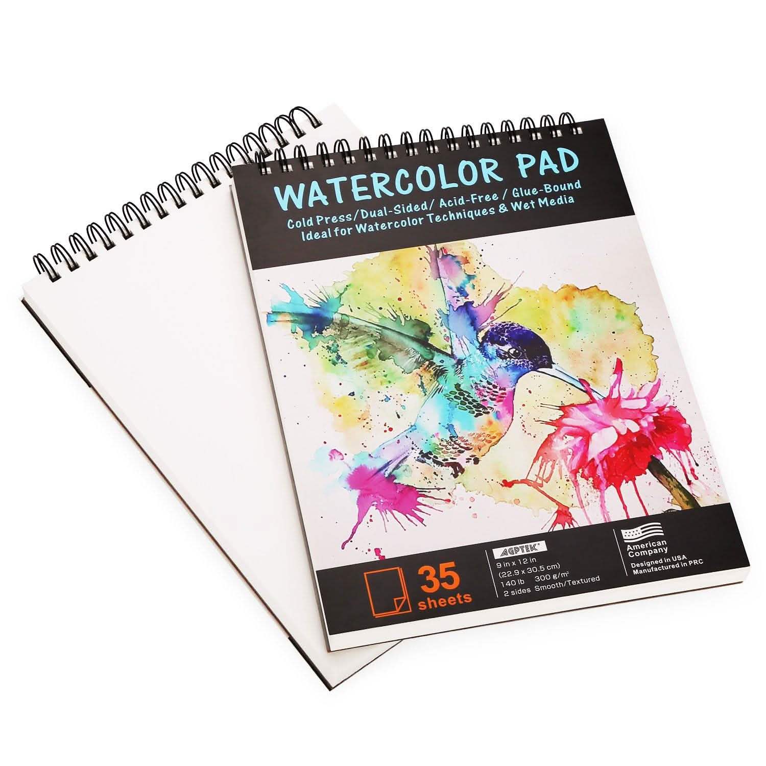 AGPtEk 12 inches 35 Sheets Watercolor Paper Pad Everything Else - DailySale