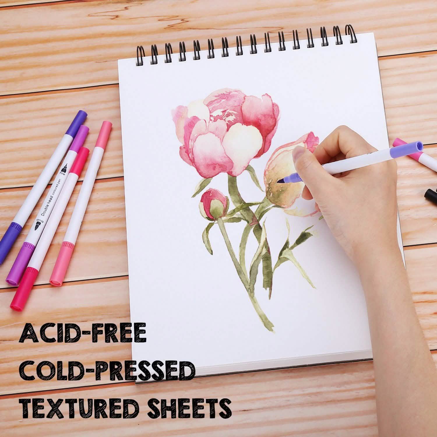 AGPtEk 12 inches 35 Sheets Watercolor Paper Pad Everything Else - DailySale