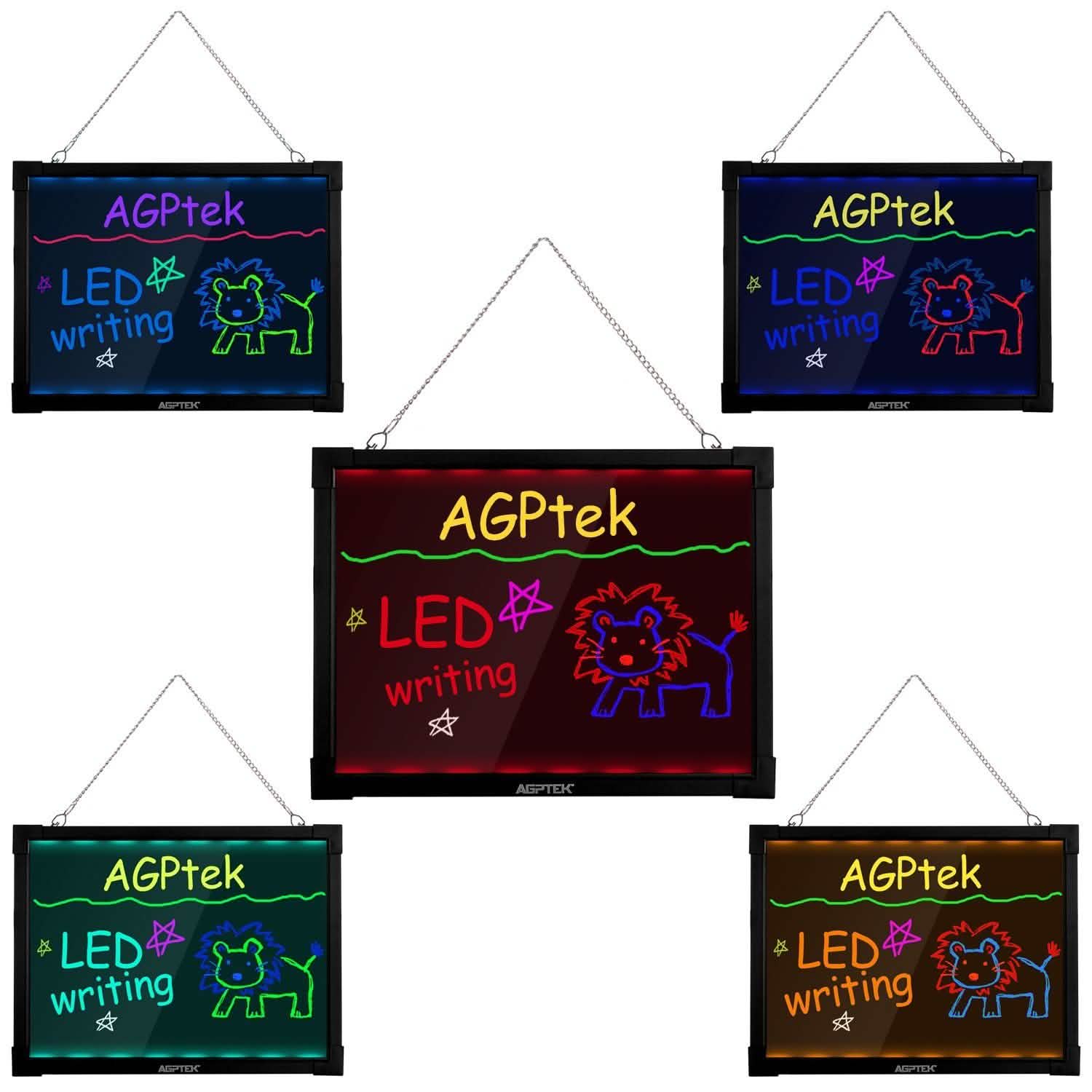 AGPtek 24"×16" LED Message Board Illuminated Erasable with Remote Control Everything Else - DailySale