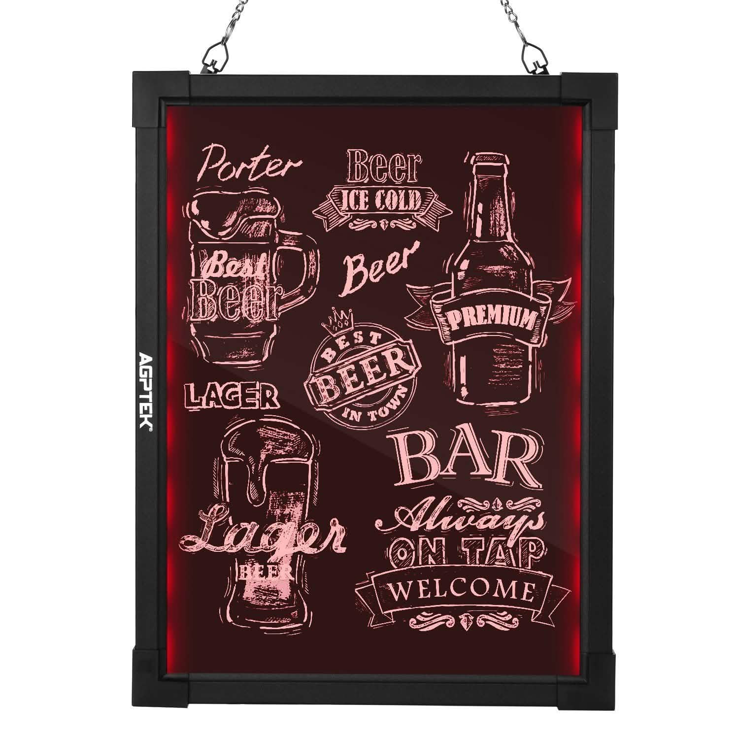 AGPtek 24"×16" LED Message Board Illuminated Erasable with Remote Control Everything Else - DailySale