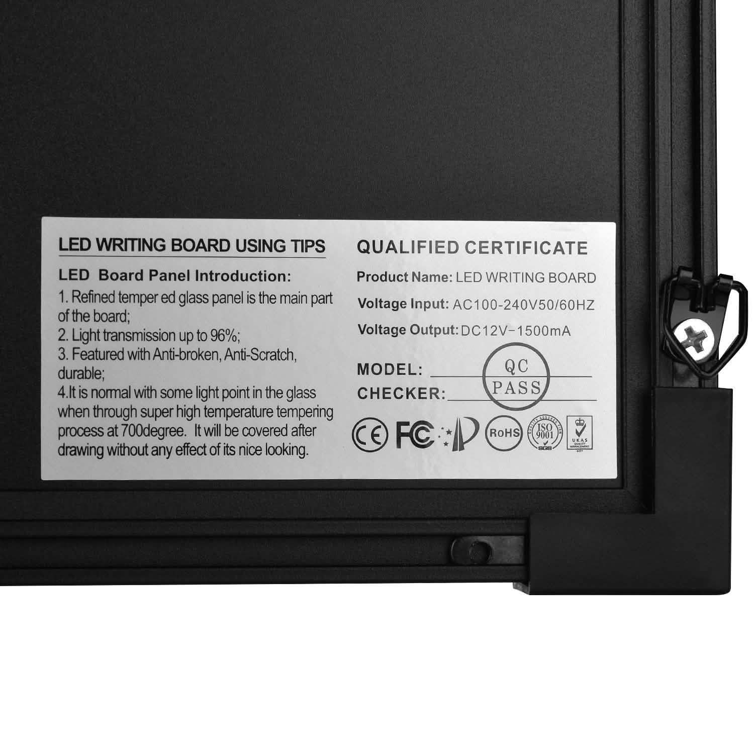 AGPtek 24"×16" LED Message Board Illuminated Erasable with Remote Control Everything Else - DailySale