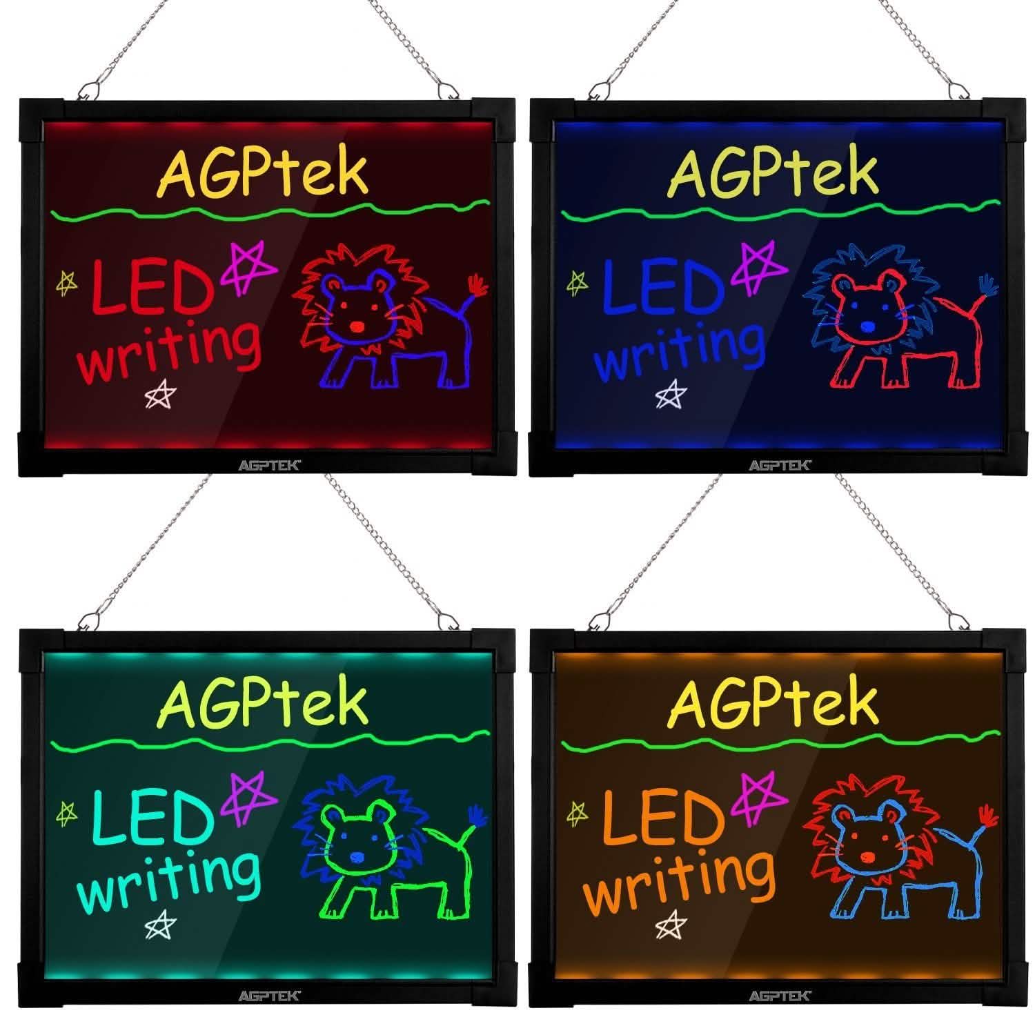 AGPtek 24"×16" LED Message Board Illuminated Erasable with Remote Control Everything Else - DailySale