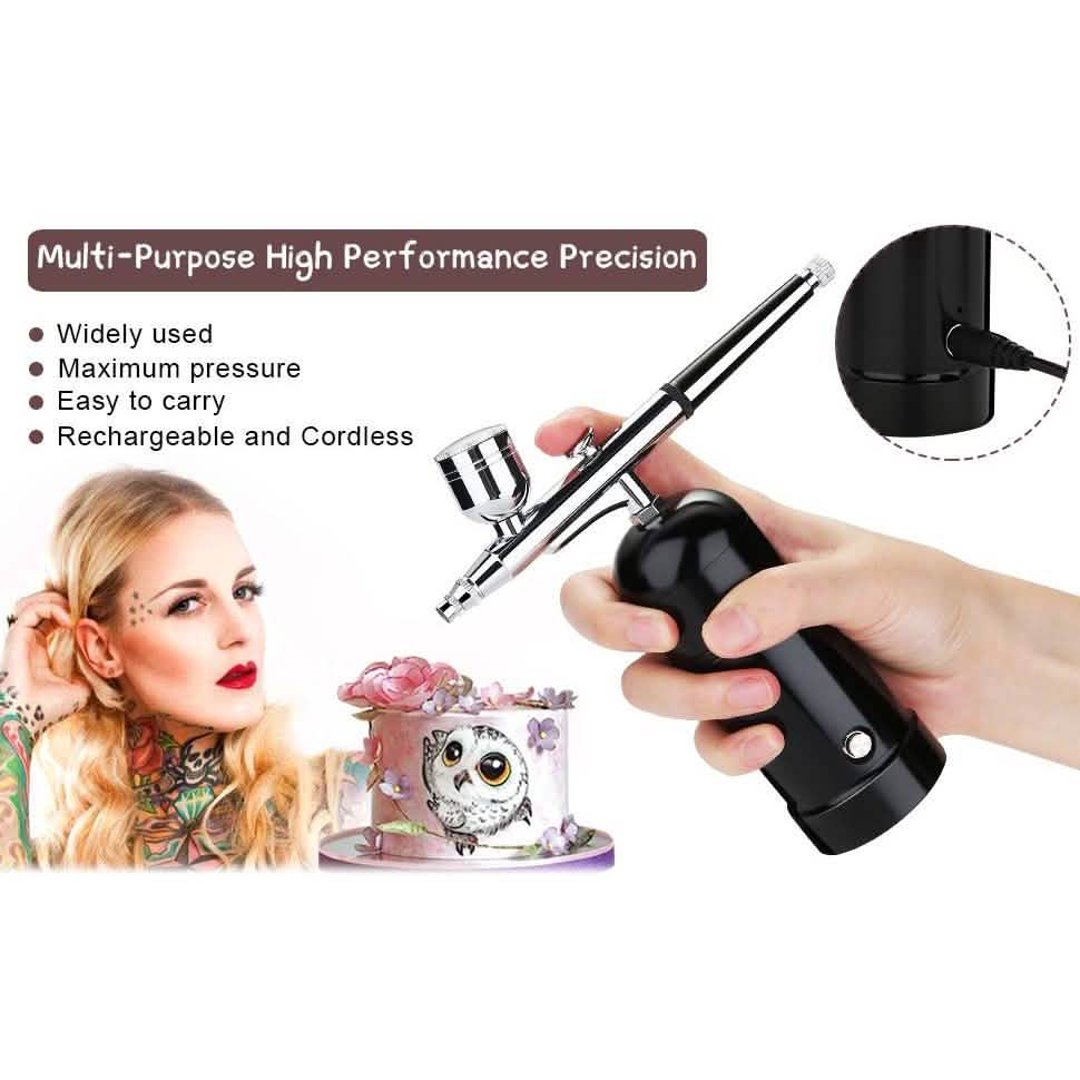 AGPtEK Airbrush Kit Mini Air Compressor Beauty & Personal Care - DailySale