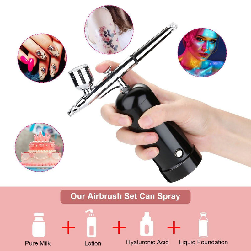 AGPtEK Airbrush Kit Mini Air Compressor Beauty & Personal Care - DailySale