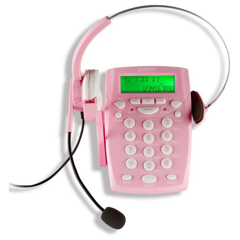 AGPtek Call Center Dialpad Corded Headset Telephone Headphones & Audio - DailySale