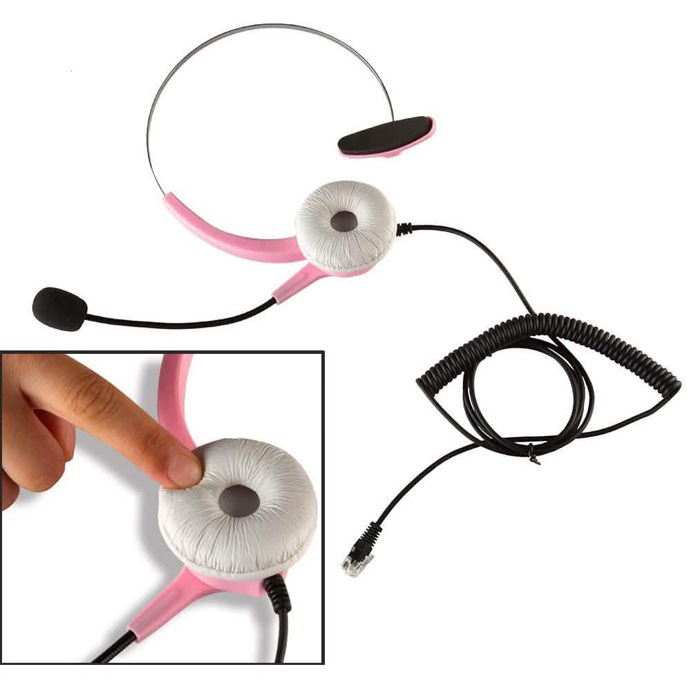 AGPtek Call Center Dialpad Corded Headset Telephone Headphones & Audio - DailySale