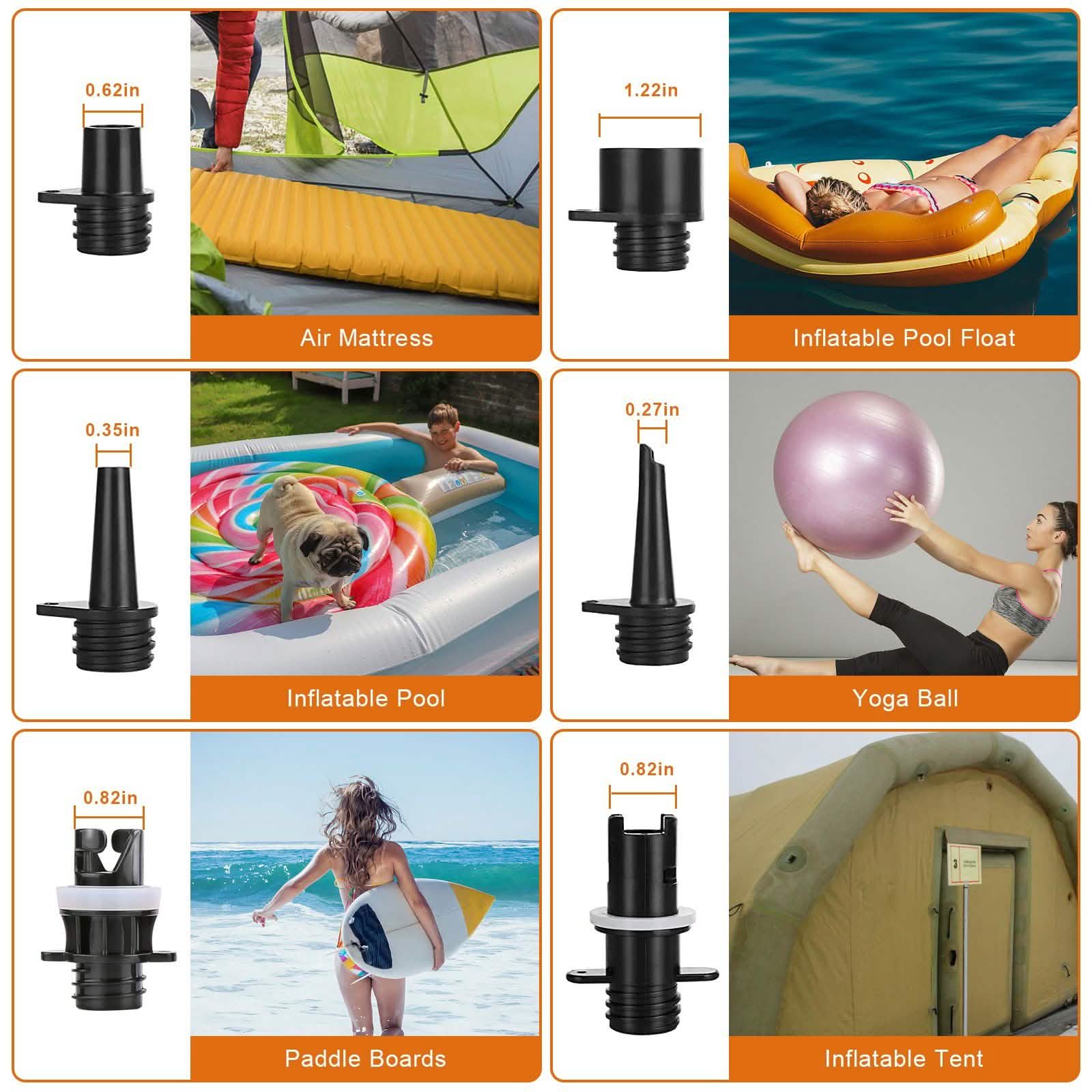 AGPtEK Electric Air Pump Digital 16PSI 12V Rechargeable SUP Electric Air Pump Compressor Automotive - DailySale