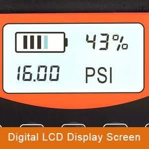 AGPtEK Electric Air Pump Digital 16PSI 12V Rechargeable SUP Electric Air Pump Compressor Automotive - DailySale