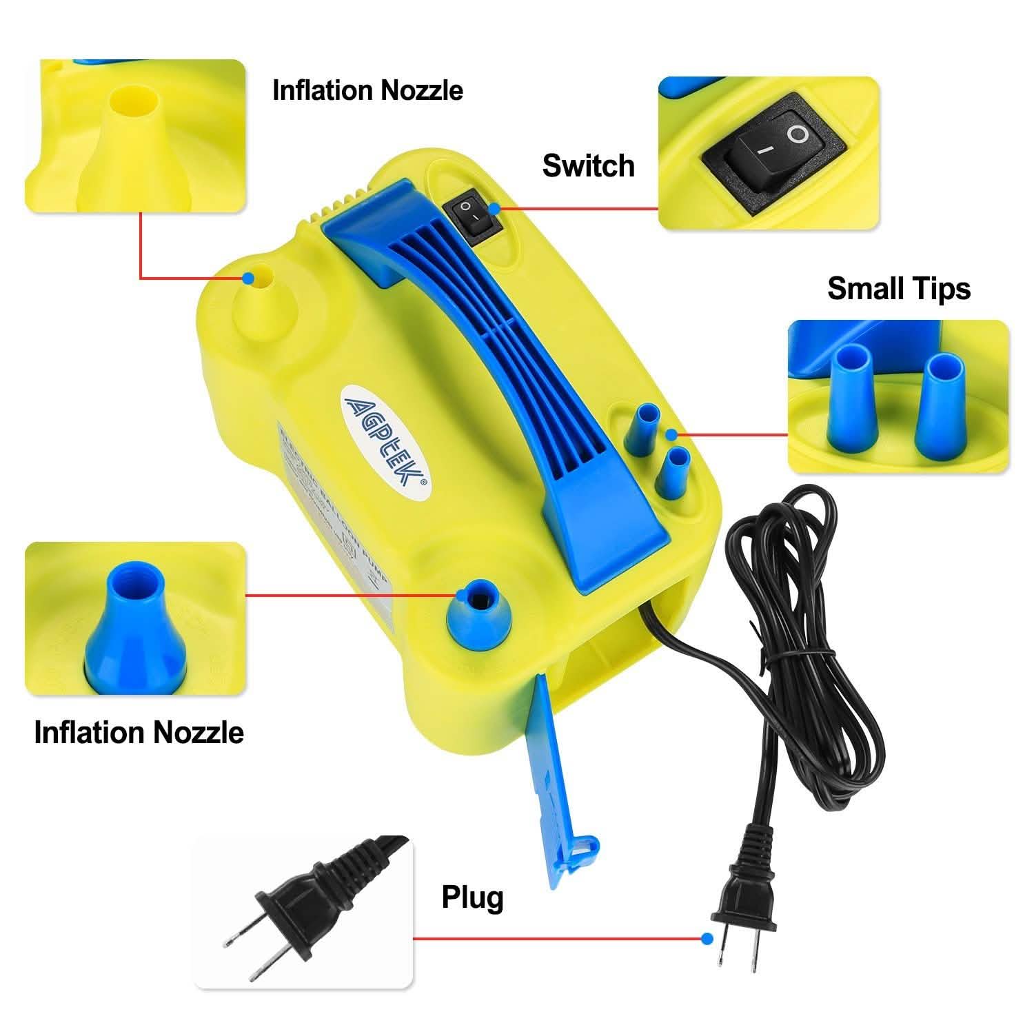 AGPtEK Portable Electric Air Balloon Pump Everything Else - DailySale