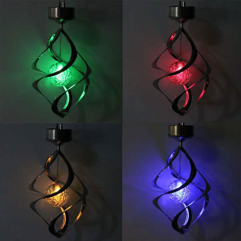 AGPtEK Solar Power LED Color Changing Wind Chime For Outdoor Garden Courtyard Garden & Patio - DailySale