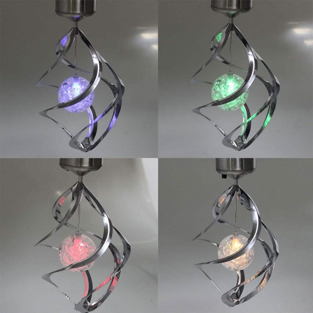 AGPtEK Solar Power LED Color Changing Wind Chime For Outdoor Garden Courtyard Garden & Patio - DailySale