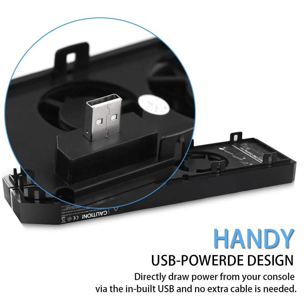 Agptek Xbox One Cooling Fan 3 Cooler with 2 Ports USB Hub Video Games & Consoles - DailySale