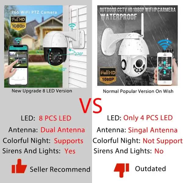 AI Human Detection Wireless Home Security Camera Smart Home & Security - DailySale