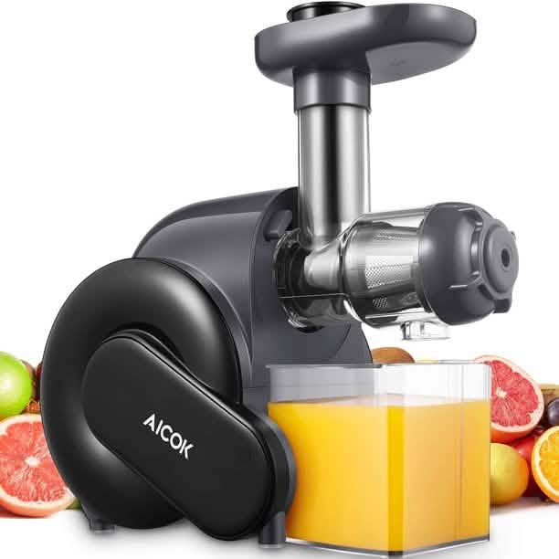AICOK Juicer Masticating Juice Extractor with Reverse Function Kitchen Appliances - DailySale
