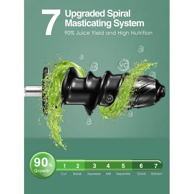 AICOK Slow Masticating Juicer Extractor Kitchen Appliances - DailySale