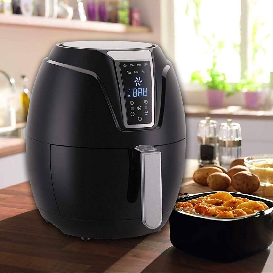Air Fryer with Digital LED Touch Display 1400 Watts - 3.2L Capacity Kitchen Essentials - DailySale