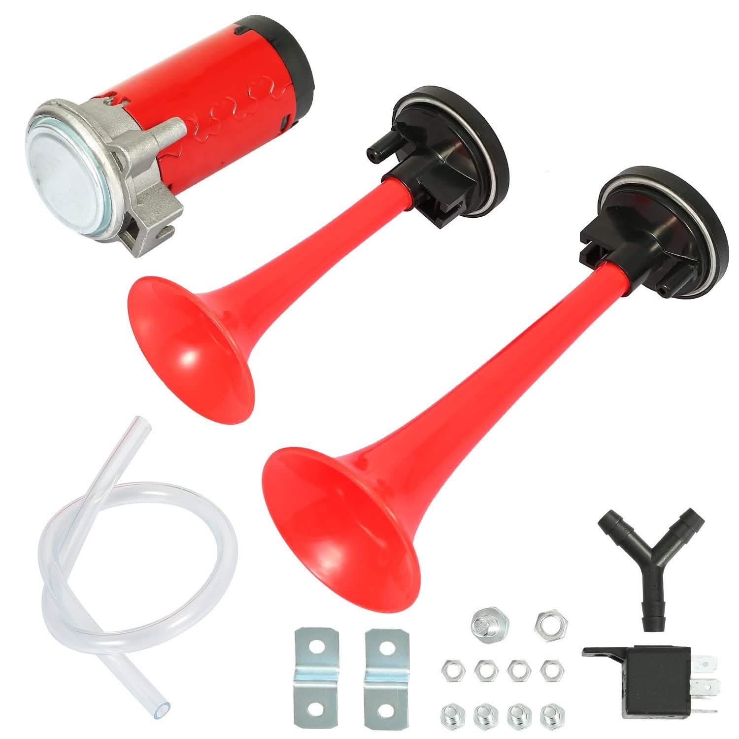 Air Horn Dual Trumpet 12V 115DB Automotive - DailySale
