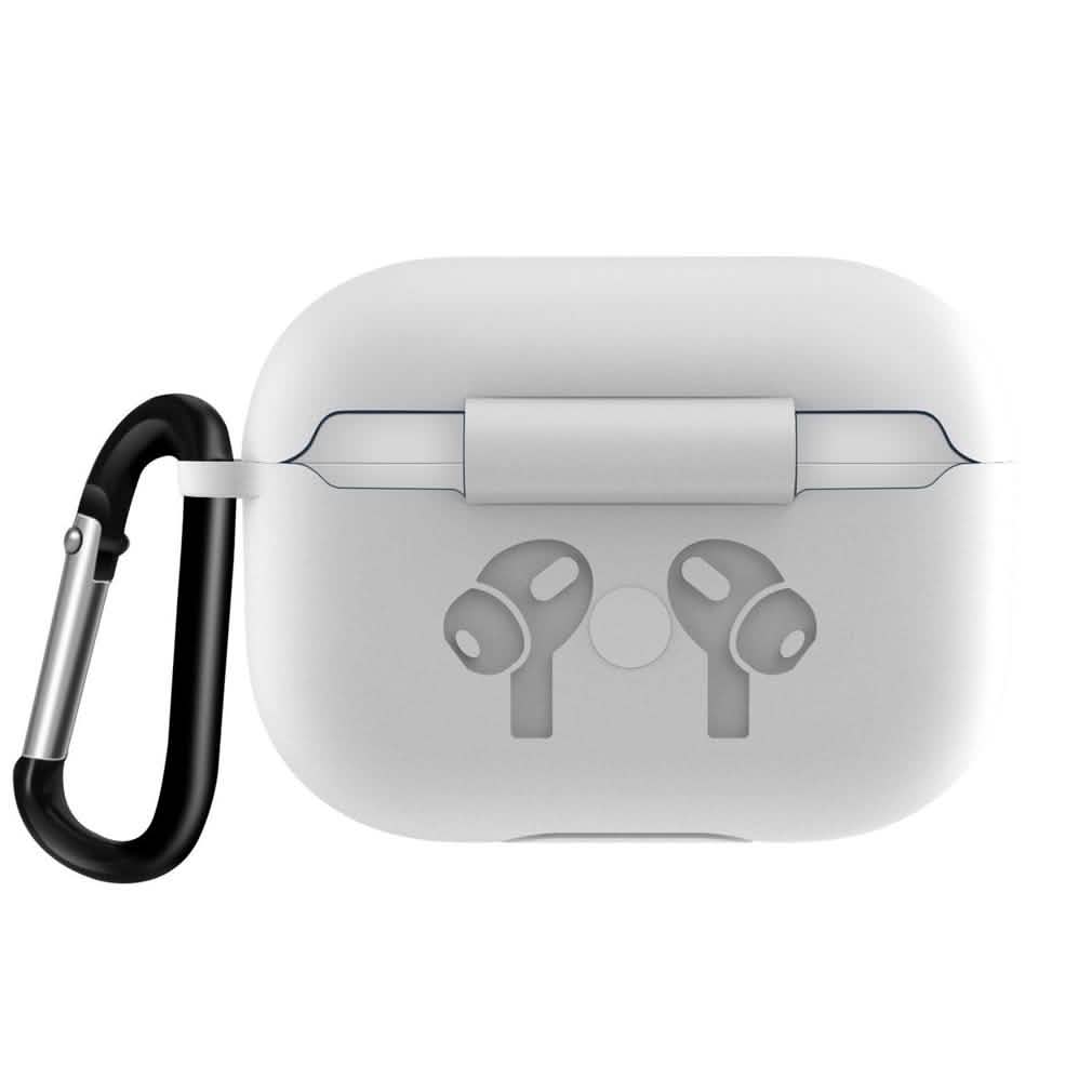 Airpods Pro Protective Case With Carabiner Gadgets & Accessories White - DailySale