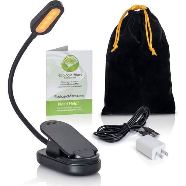 All in One Book Light Gift Set- 1600K Soft Strain-Free Reading Light Indoor Lighting - DailySale