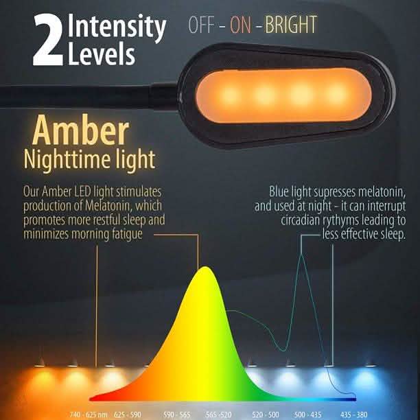 All in One Book Light Gift Set- 1600K Soft Strain-Free Reading Light Indoor Lighting - DailySale