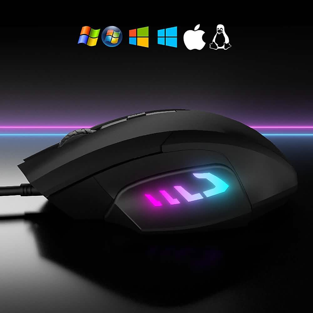 Altec Lansing - GM100 E-Sports Wired Laser Gaming Mouse with RGB Lighting Computer Accessories - DailySale